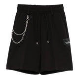 John Richmond Bermuda Tinta Unita con Elastico In Vita per Bambino RBP25226BEX NERO JOHN RICHMOND 