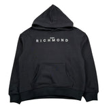 John Richmond Felpa Chiusa con Cappuccio Tinta Unita per Bambino RBP26003FE NERO JOHN RICHMOND 