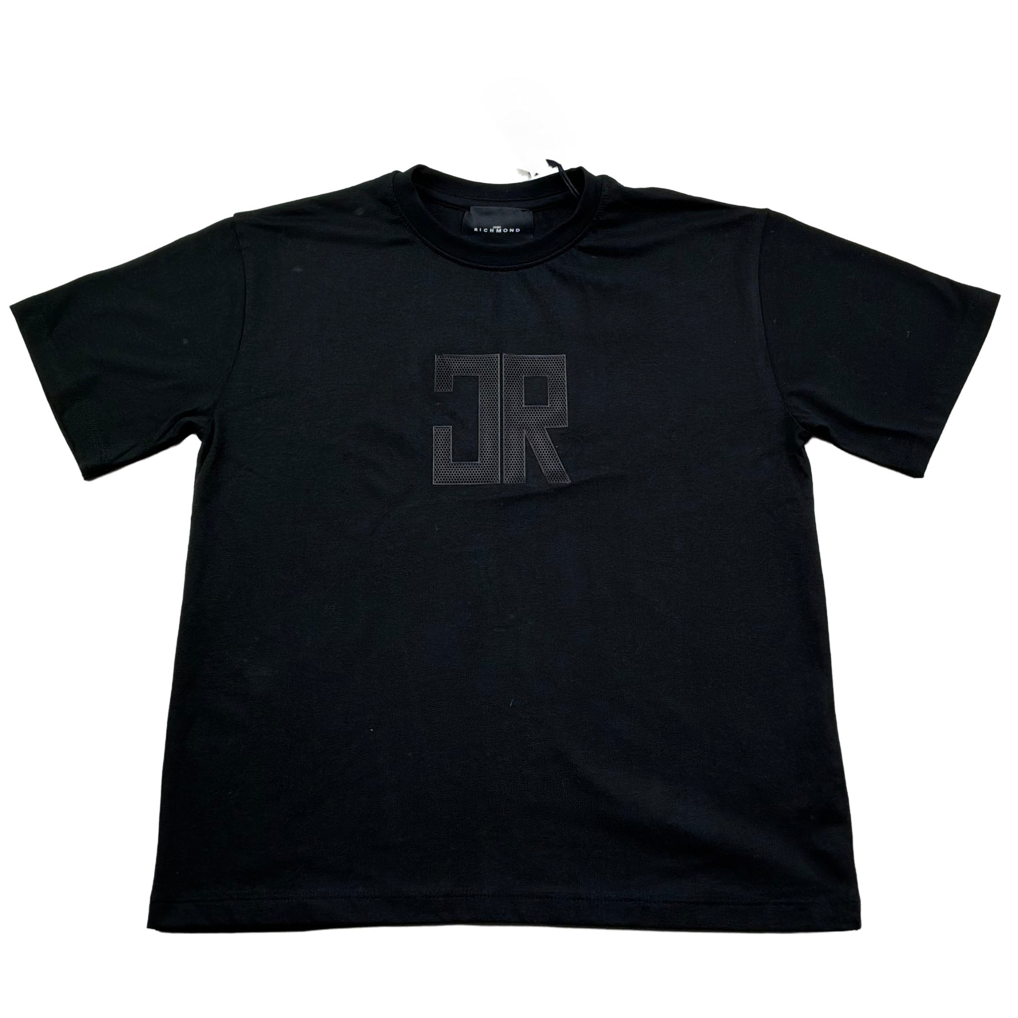 John Richmond T-Shirt Girocollo Tinta Unita con Stampa per Bambino RBP26006TS NERO JOHN RICHMOND 