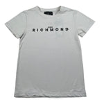 John Richmond T-Shirt Girocollo Tinta Unita con Logo per Bambino RBP26008TS GRIGIO JOHN RICHMOND 