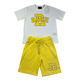 John Richmond Completo 2 Pezzi T-Shirt-Bermuda Bicolore per Bambino RBP26019CJ BIANCO/GIALLO JOHN RICHMOND 
