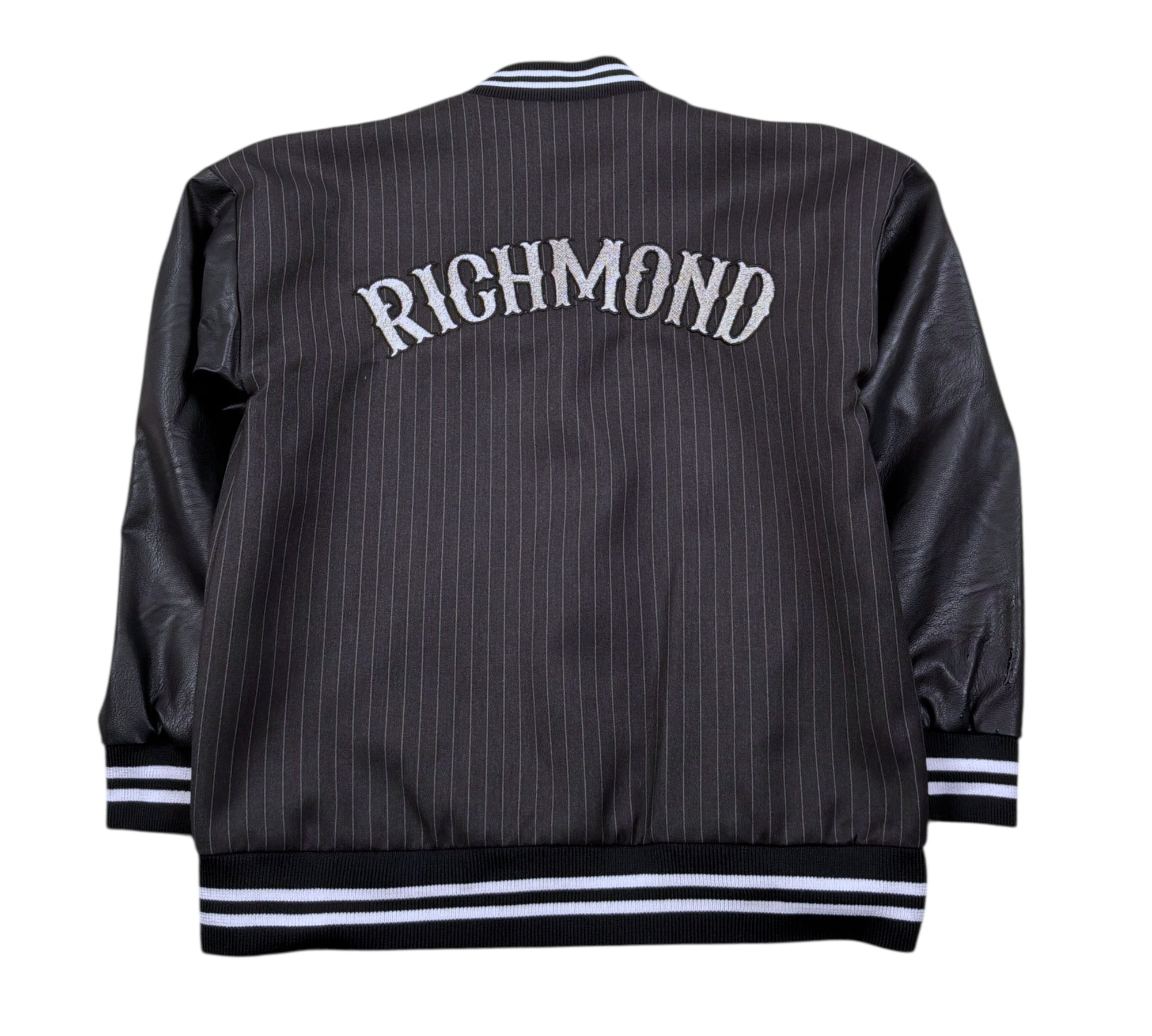 John Richmond Giubbino College Tinta Unita con Ecopelle per Bambino RBP26072GB NERO JOHN RICHMOND 