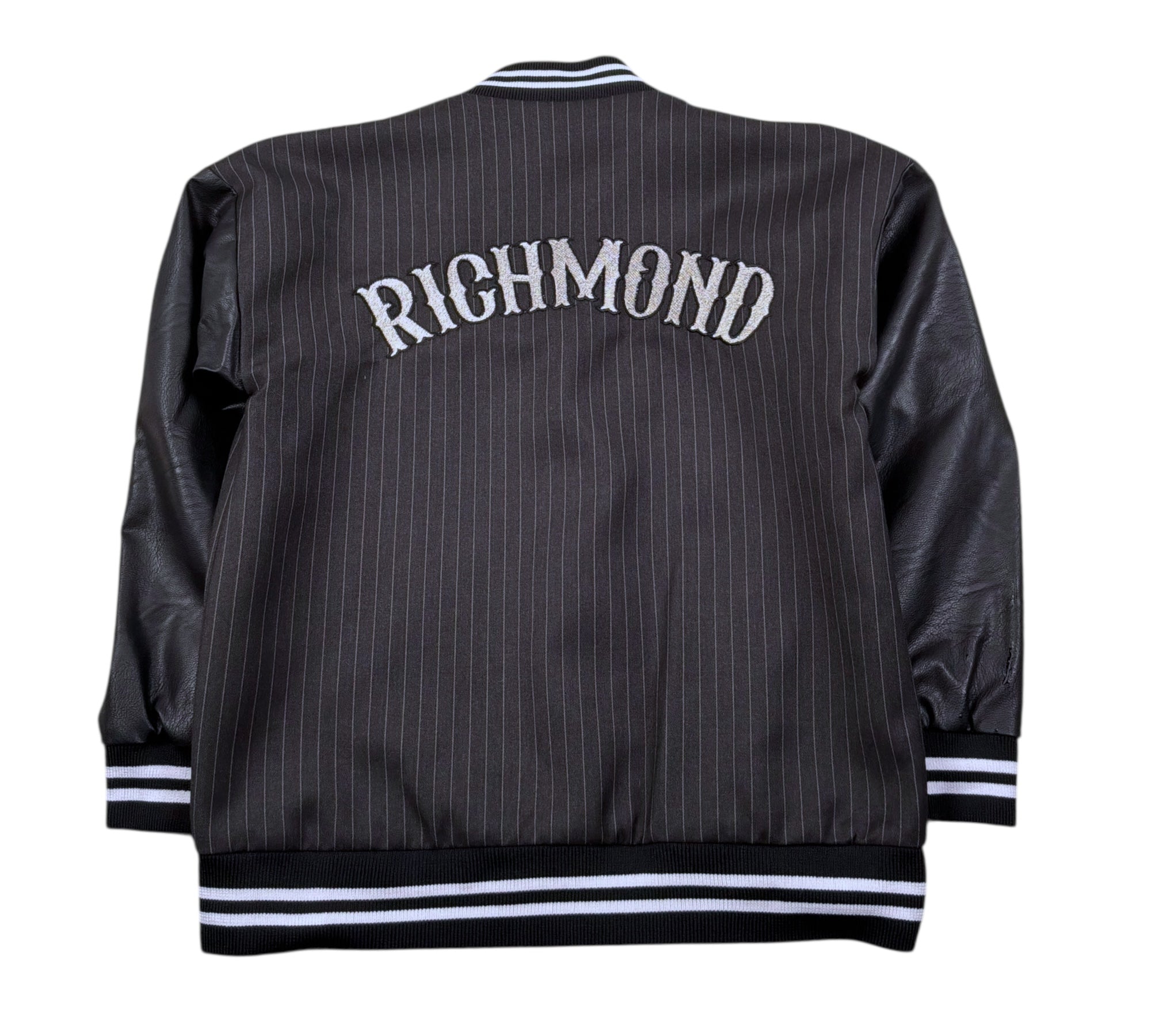 John Richmond Giubbino College Tinta Unita con Ecopelle per Bambino RBP26072GB NERO JOHN RICHMOND 
