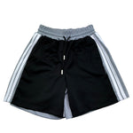 John Richmond Bermuda Bicolore con Elastico In Vita per Bambino RBP26109BE NERO/GRIGIO JOHN RICHMOND 