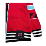 John Richmond Cardigan Tinta Unita con Stampa per Bambino RBP26127CD ROSSO JOHN RICHMOND 