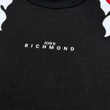 John Richmond T-Shirt Girocollo Tinta Unita con Stampa per Bambino RBP26142TS NERO JOHN RICHMOND 