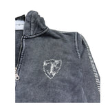 John Richmond Felpa con Zip E Cappuccio Tinta Unita per Bambino RBP26148FE NERO JOHN RICHMOND 