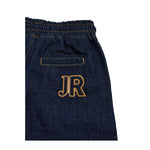 John Richmond Bermuda Tinta Unita In Denim con Elastico In Vita per Bambino RBP26208BE BLU JOHN RICHMOND 
