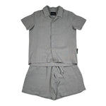 John Richmond Completo 2 Pezzi Camicia-Bermuda Tinta Unita per Bambino RBP26213CL GRIGIO JOHN RICHMOND 