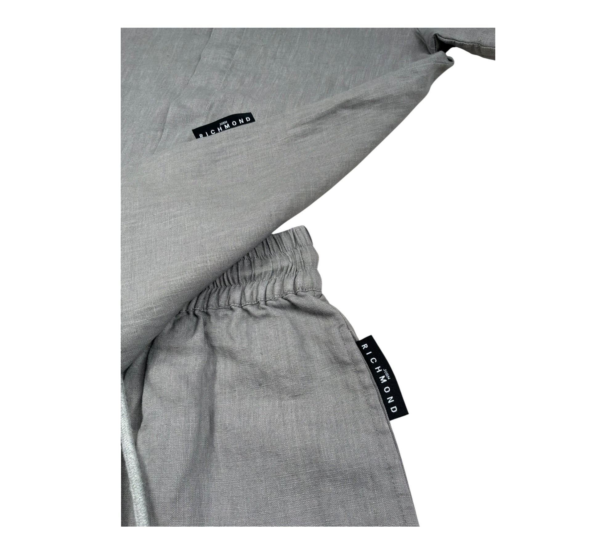 John Richmond Completo 2 Pezzi Camicia-Bermuda Tinta Unita per Bambino RBP26213CL GRIGIO JOHN RICHMOND 