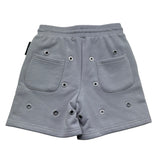 John Richmond Bermuda In Tuta Tinta Unita con Trafori per Bambino RBP26215BE GRIGIO JOHN RICHMOND 