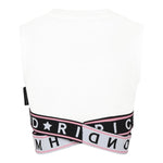 John Richmond Top Giromanica tinta unita con Paillettes Bianco per Bambina RGP25123TO BIANCO JOHN RICHMOND 