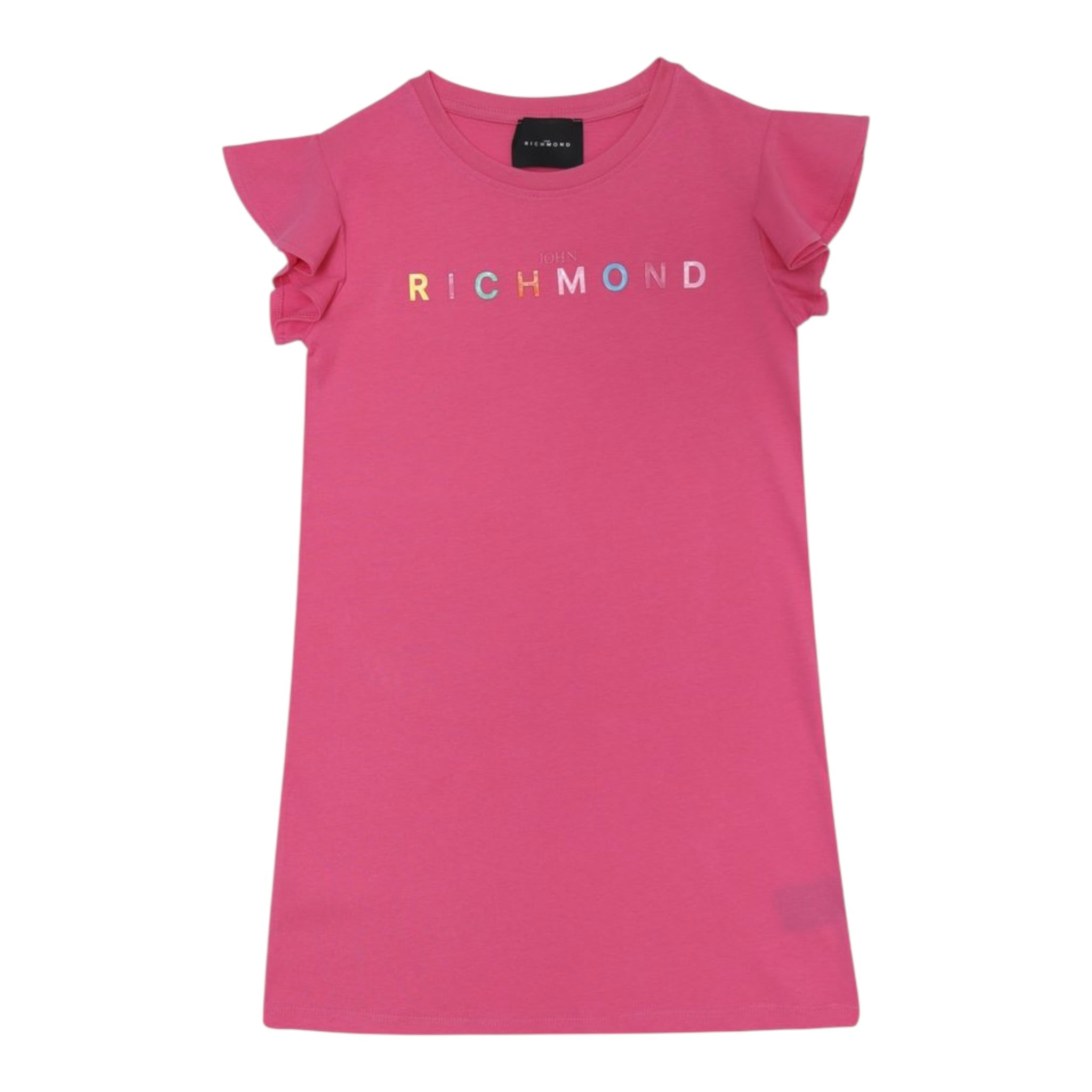 John Richmond Abito tinta unita con Stampa Fuxia per Bambina RGP25159VEXX FUXIA JOHN RICHMOND 