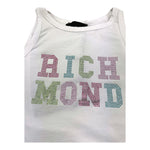John Richmond Canotta Tinta Unita con Brillantini per Bambina RGP25211CN BIANCO JOHN RICHMOND 