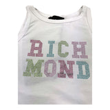 John Richmond Canotta Tinta Unita con Brillantini per Bambina RGP25211CN BIANCO JOHN RICHMOND 