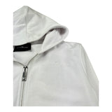 John Richmond Felpa con Zip E Cappuccio Tinta Unita per Bambino RGP26001FE BIANCO JOHN RICHMOND 