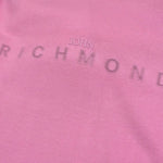 John Richmond Felpa Tinta Unita con Cappuccio E Stampa per Bambina RGP26006FE ROSA JOHN RICHMOND 