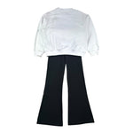 John Richmond Completo 2 Pezzi Felpa-Pantalone A Zampa per Bambina RGP26014CF BIANCO/NERO JOHN RICHMOND 