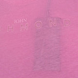 John Richmond T-Shirt Girocollo Tinta Unita con Logo per Bambina RGP26017TS ROSA JOHN RICHMOND 