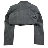 John Richmond Giacca Modello Crop Tinta Unita Doppiopetto per Bambina RGP26036GC GRIGIO JOHN RICHMOND 