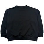 John Richmond Felpa Chiusa Girocollo Tinta Unita con Logo per Bambina RGP26056FE NERO JOHN RICHMOND 
