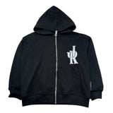 John Richmond Felpa con Zip E Cappuccio Tinta Unita per Bambina RGP26057FE NERO JOHN RICHMOND 