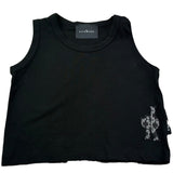 John Richmond Completo 2 Pezzi Canotta-Short Tinta Unita per Bambina RGP26064CJ NERO JOHN RICHMOND 