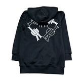 John Richmond Felpa con Zip E Cappuccio Tinta Unita per Bambino RGP26074FE NERO JOHN RICHMOND 
