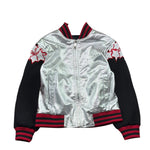 John Richmond Giubbino Tinta Unita con Zip E Stampa per Bambino RGP26096GB ARGENTO JOHN RICHMOND 
