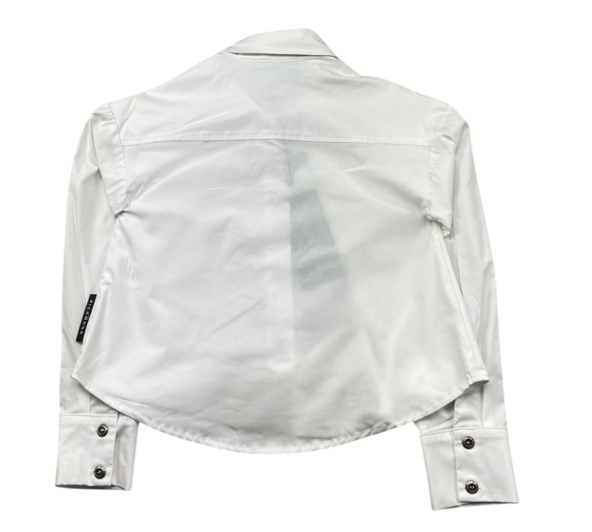 John Richmond Camicia Manica Lunga Tinta Unita per Bambina RGP26101CA BIANCO JOHN RICHMOND 