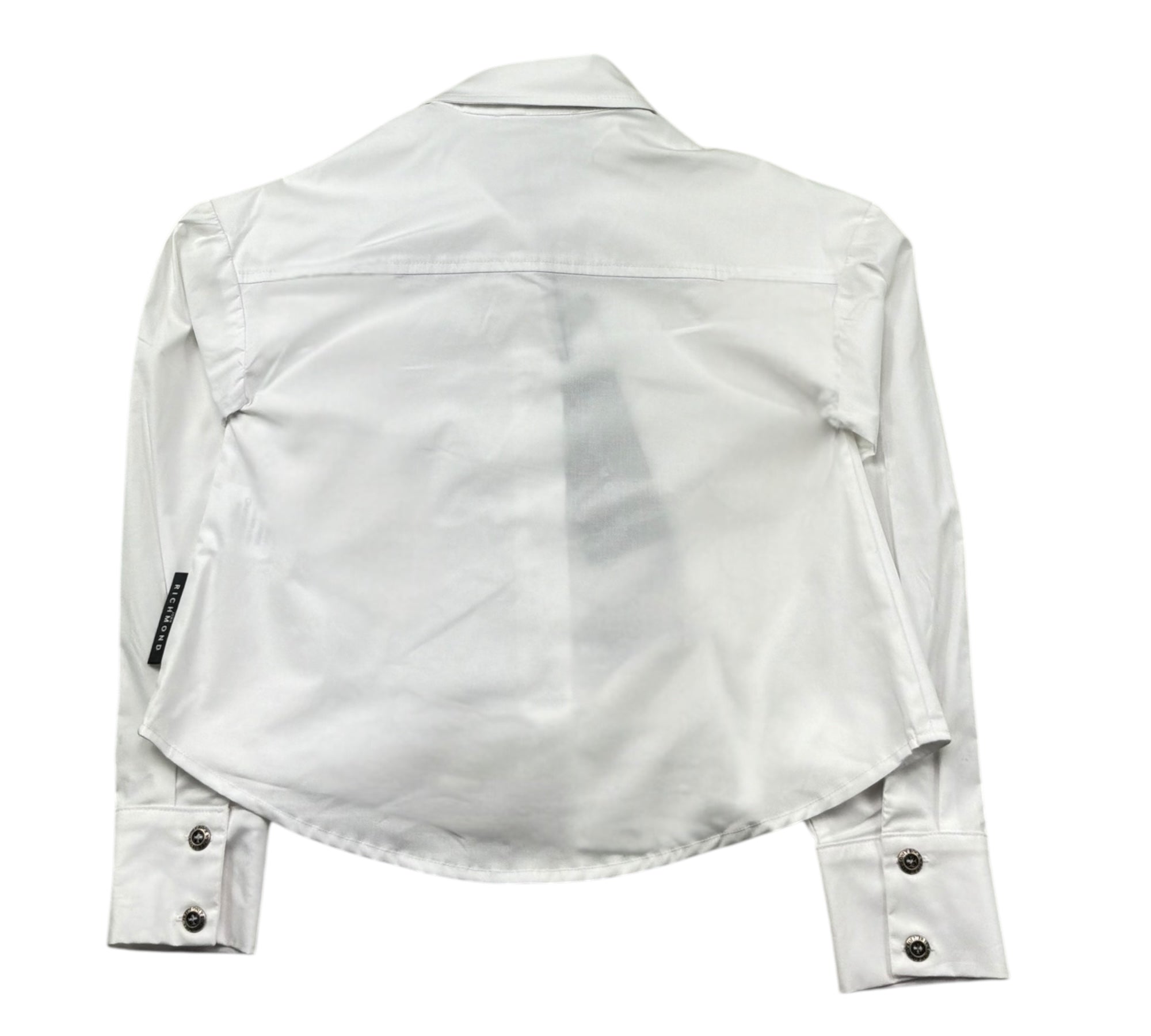 John Richmond Camicia Manica Lunga Tinta Unita per Bambina RGP26101CA BIANCO JOHN RICHMOND 