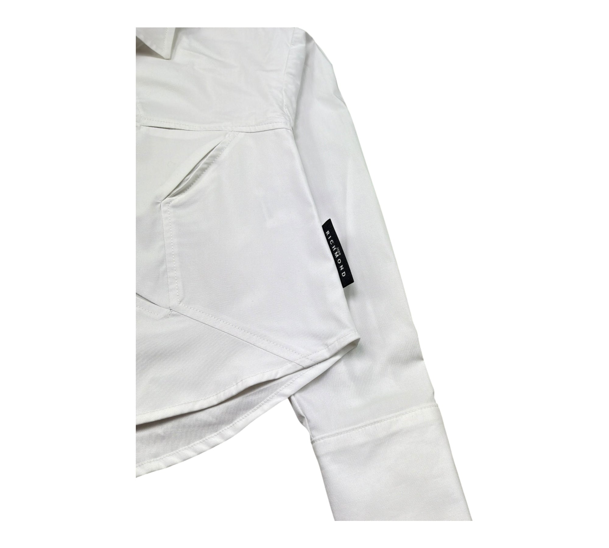 John Richmond Camicia Manica Lunga Tinta Unita per Bambina RGP26101CA BIANCO JOHN RICHMOND 