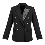 John Richmond Giacca Tinta Unita con Borchie per Bambina RGP26108GC NERO JOHN RICHMOND 