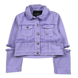 John Richmond Giubbino In Denim Tinta Unita  per Bambina RGP26152GB LILLA JOHN RICHMOND 
