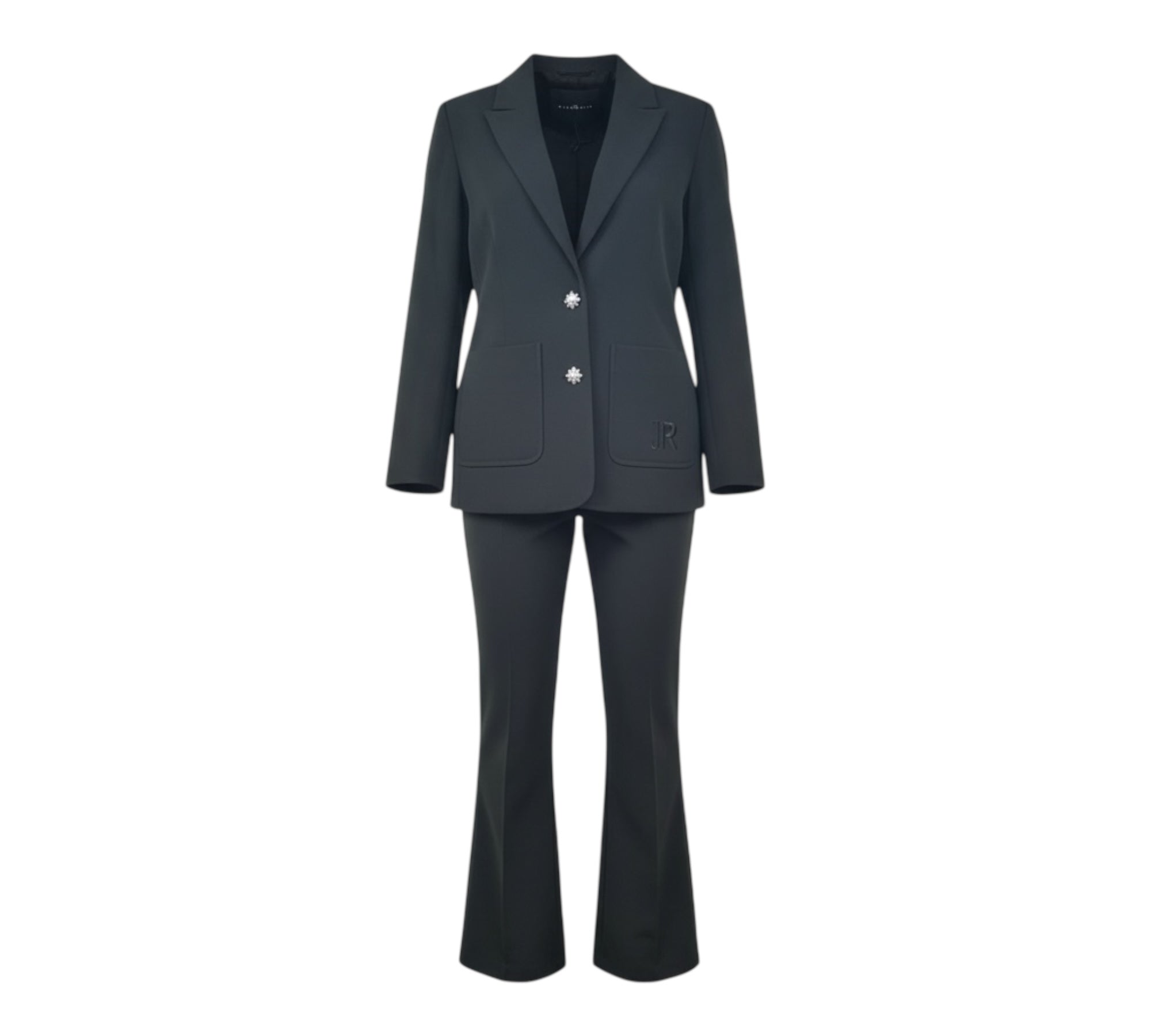 John Richmond Completo 2 Pezzi Giacca-Pantalone Tinta Unita per Bambina RGP26179JP NERO JOHN RICHMOND 