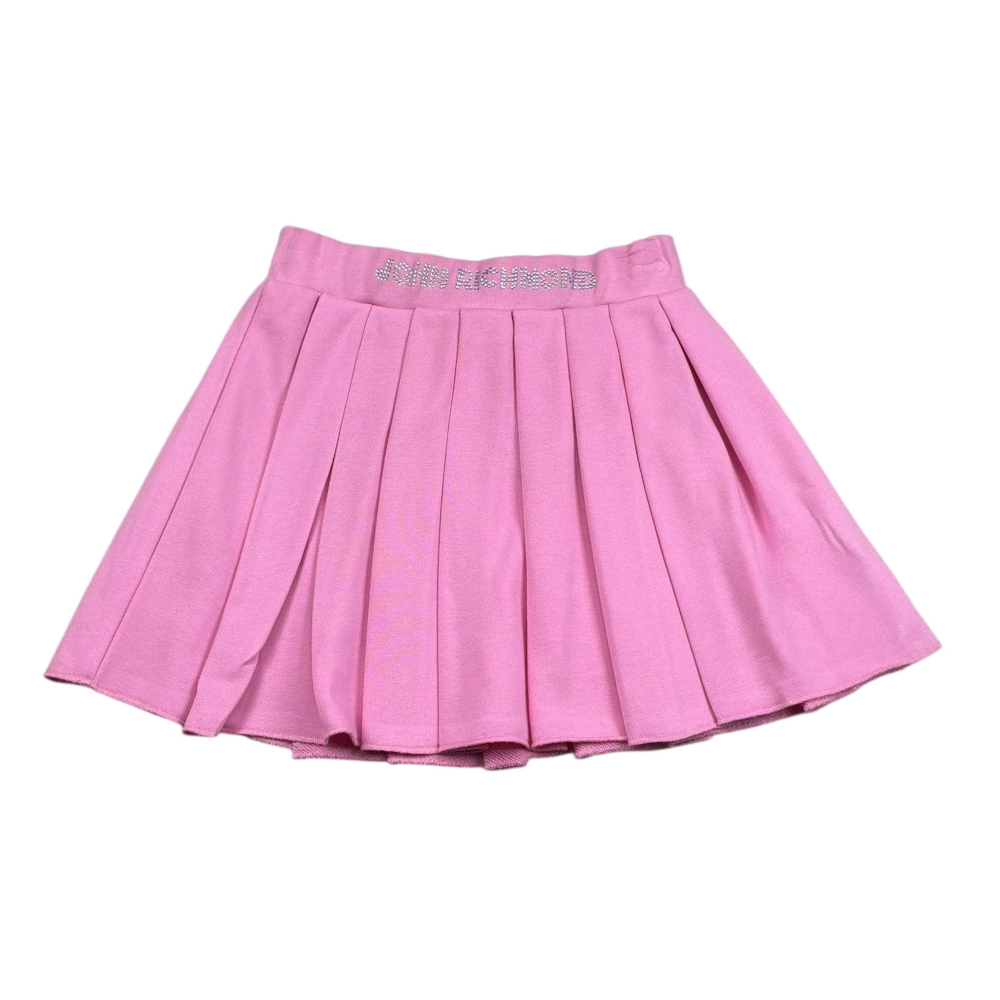 John Richmond Gonna Tinta Unita con Brillantini per Bambina RGP26200GO ROSA JOHN RICHMOND 