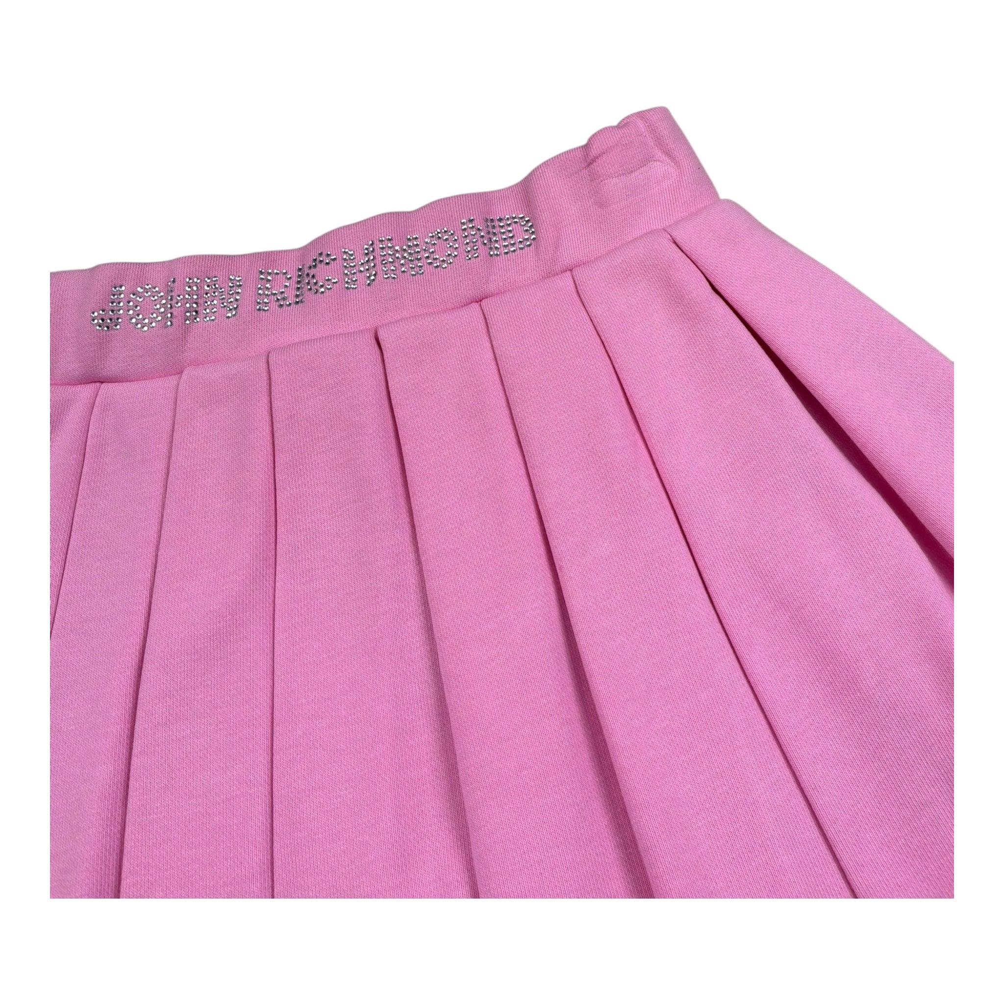 John Richmond Gonna Tinta Unita con Brillantini per Bambina RGP26200GO ROSA JOHN RICHMOND 
