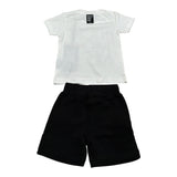John Richmond Completo 2 Pezzi T-Shirt-Bermuda Bicolore Bianco/Nero per Neonato RIP22020TS BIANCO/NERO JOHN RICHMOND 