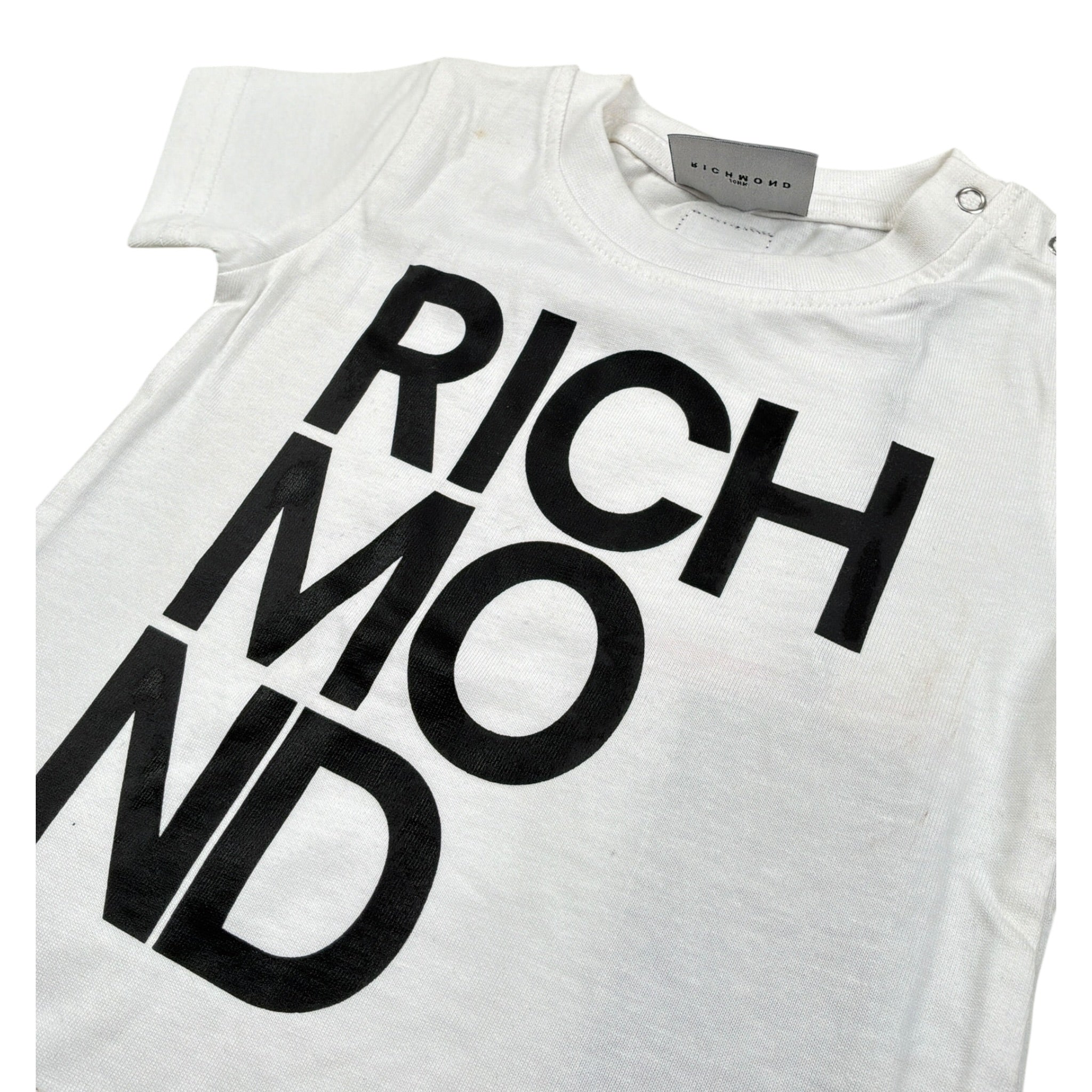 John Richmond Completo 2 Pezzi T-Shirt-Bermuda Bicolore Bianco/Nero per Neonato RIP22020TS BIANCO/NERO JOHN RICHMOND 