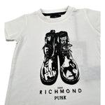 John Richmond T-Shirt tinta unita con Stampa Bianco per Neonato RIP23067CF BIANCO JOHN RICHMOND 
