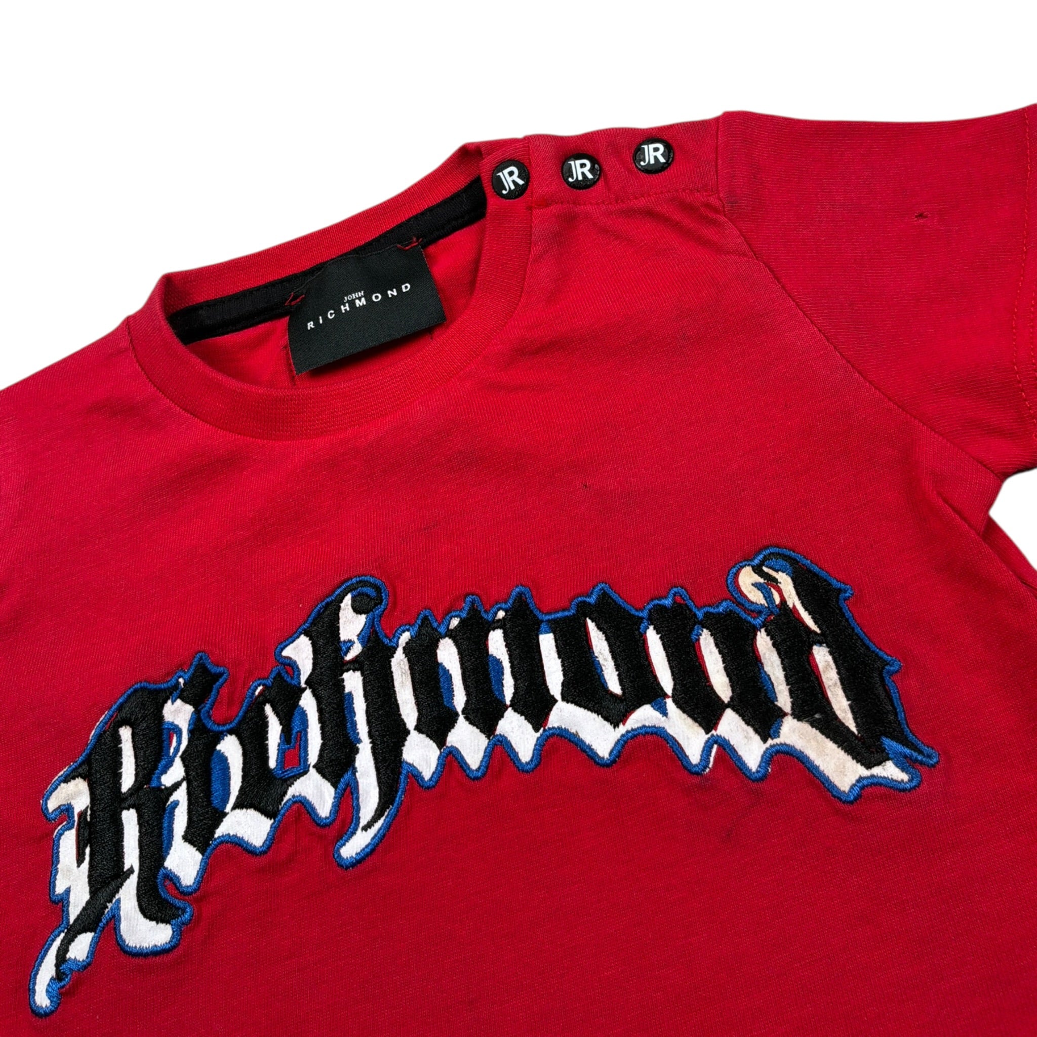 John Richmond T-Shirt Girocollo tinta unita con Stampa Rosso per Neonato RIP23075TS ROSSO JOHN RICHMOND 
