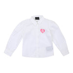 John Richmond Camicia Manica Lunga tinta unita con Logo Bianco per Neonata RIP24050CA BIANCO JOHN RICHMOND 