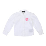 John Richmond Camicia Manica Lunga tinta unita con Logo Bianco per Neonata RIP24050CA BIANCO JOHN RICHMOND 