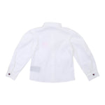 John Richmond Camicia Manica Lunga tinta unita con Logo Bianco per Neonata RIP24050CA BIANCO JOHN RICHMOND 