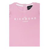 John Richmond T-Shirt Girocollo Tinta Unita con Stampa per Neonata RIP25002TS ROSA JOHN RICHMOND 