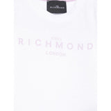 John Richmond T-Shirt Girocollo Tinta Unita con Stampa per Neonata RIP25002TSXXXXX BIANCO JOHN RICHMOND 