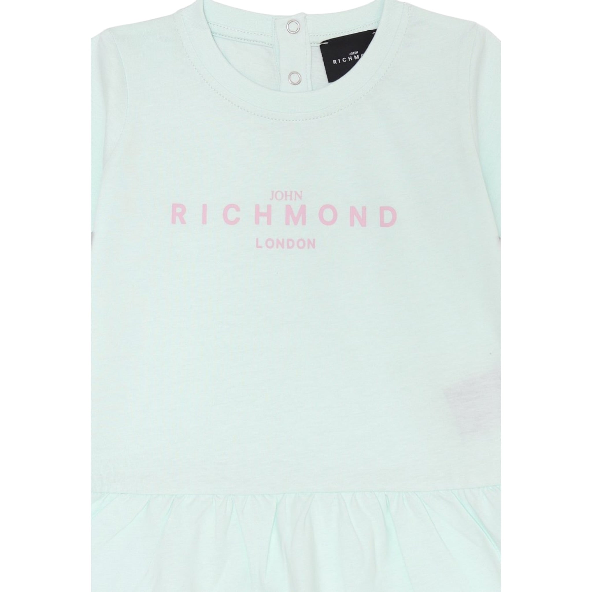 John Richmond Abito tinta unita con Stampa Verde Acqua per Bambina RIP25005VEJXXX VERDE ACQUA JOHN RICHMOND 