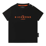 John Richmond T-Shirt Girocollo tinta unita con Stampa Nero per Bambino RIP25014TSJXXXX NERO JOHN RICHMOND 