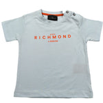John Richmond T-Shirt Girocollo tinta unita con Stampa Azzurro per Neonato RIP25014TSXXXX AZZURRO JOHN RICHMOND 