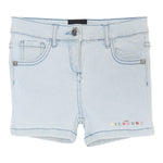 John Richmond Short In Denim Tinta Unita con Logo per Neonata RIP25031SHXXX AZZURRO JOHN RICHMOND 